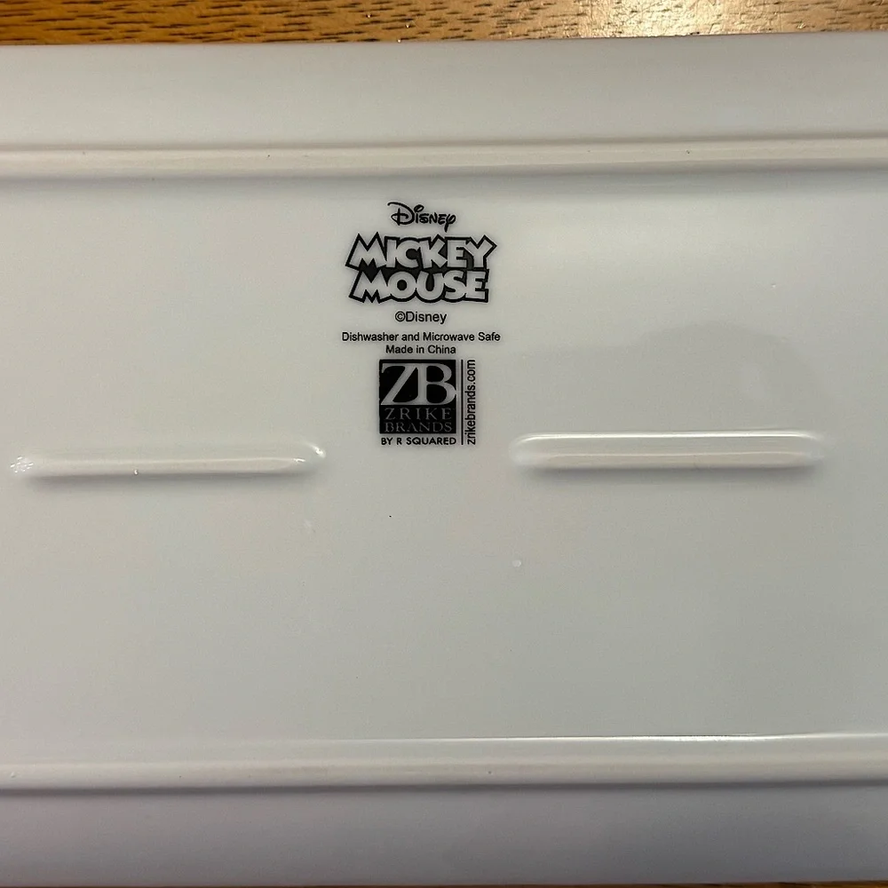 Disney Parks Treats White Rectangular Serving Tray Mickey Mouse Snacks Sprinkles